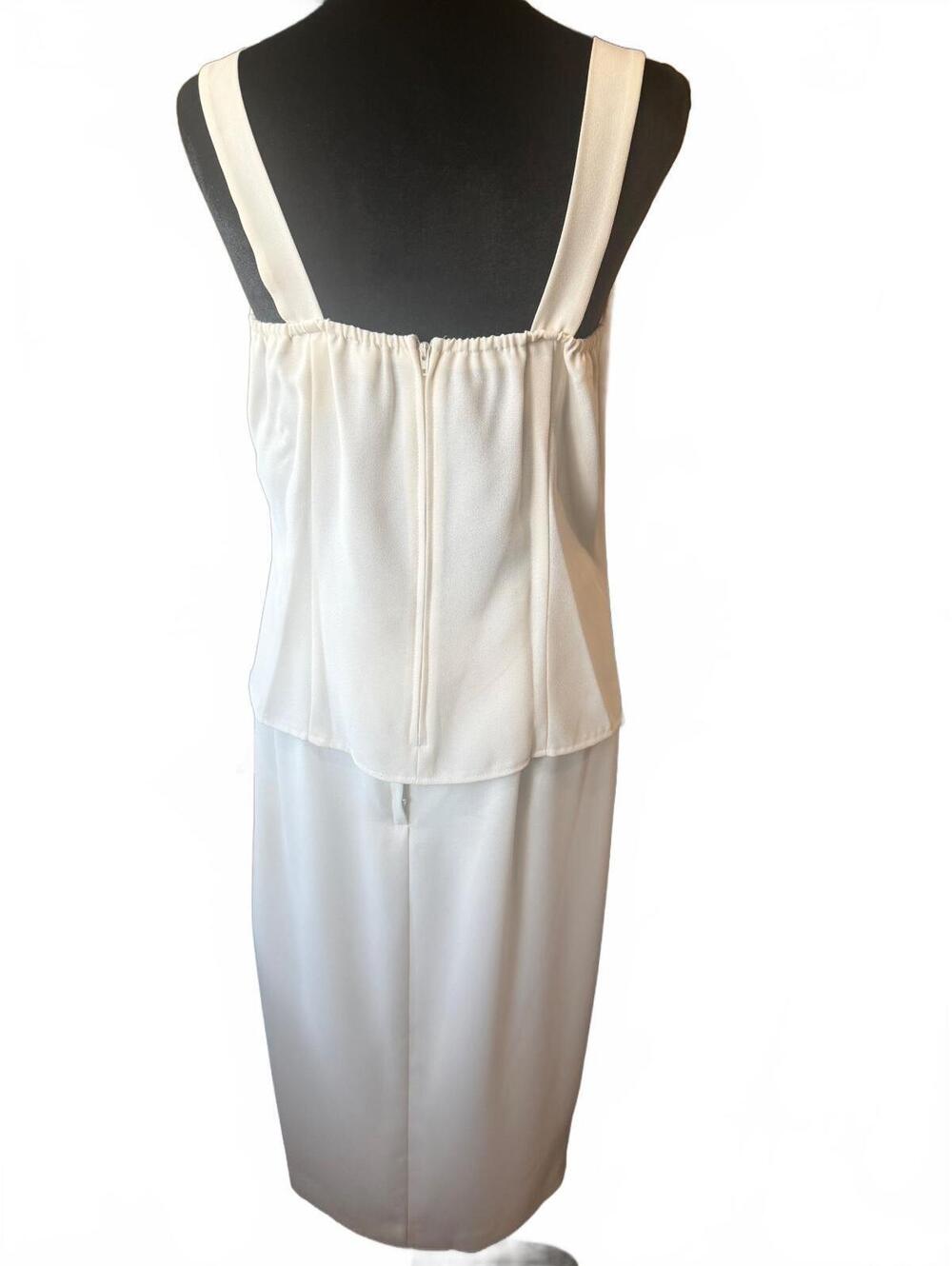 Vintage Karen Miller New York 3-Pc Lace Set Off White Skirt Blazer & Top Size 8 - Picture 8 of 14